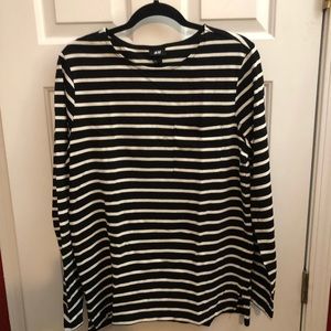 H&M Striped Long Sleeve Shirt